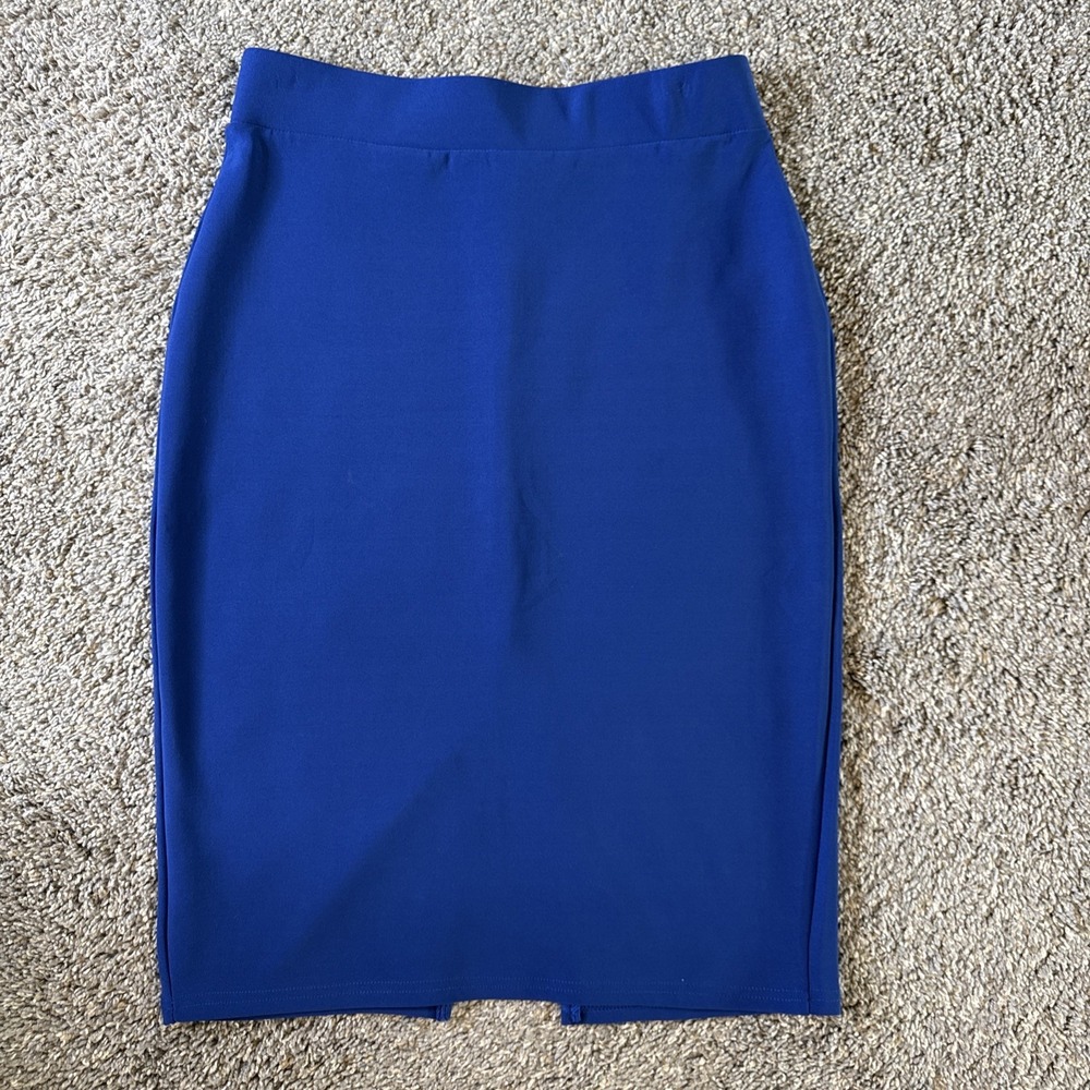 New Mix Women's Pencil Skirt Blue Size L